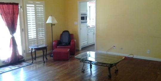Living Spaces Before staging